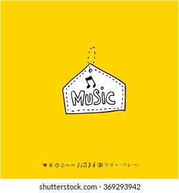 Music poster illustration - vector