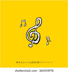 Music poster illustration - vector