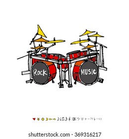 Music poster illustration - vector