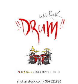 Music poster illustration - vector