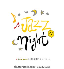Music poster illustration - vector