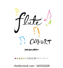 Music poster illustration - vector