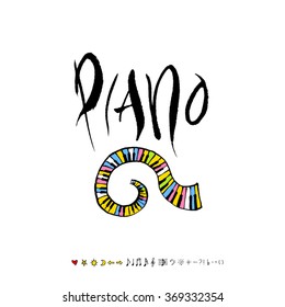 Music poster illustration - vector