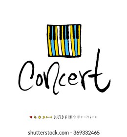 Music poster illustration - vector
