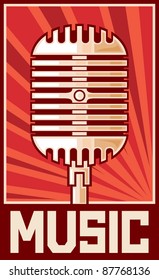 music poster (microphone)