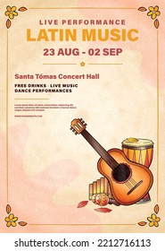 Afiche musical. Arte vectorial musical.