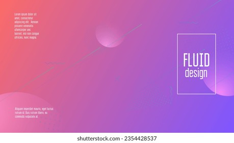 Music Poster. Paper Abstract Pattern. Pink Techno Design. Vector Concept. Flat Spectrum Template. Geometry Ux. Round Landing Page. Blue Music Poster