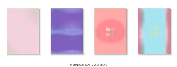 Music Poster Set. Future Concept In Minimal Layout. Young Brand In Minimalistic Frame. Abstract Flyer. Minimalist Graphic Template. Geometric Dot Cover. Trendy Music Poster