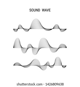 Music poster. Vector abstract background with dynamic sound waves, line and particles. Illustration suitable for design. Sound circle wave. Abstract music ripple, audio amplitude waves flux vector