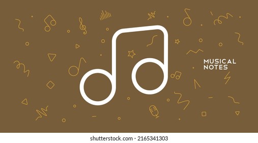 Music Poster. Vector illustration. Minimalist, simple design. Cover, print, banner, flyer.