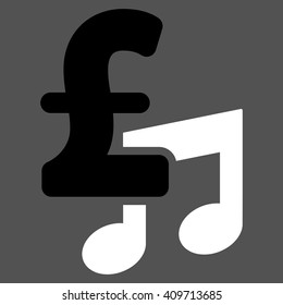Music Pound Price vector icon.