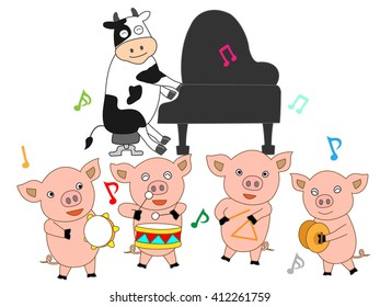 The music presentation of domestic animals.