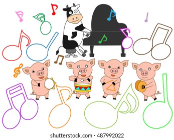 The music presentation of domestic animals