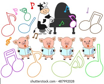 The music presentation of domestic animals