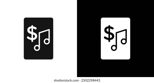 Music Price icon logo set vector