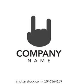 Music productions vector logo icon illustration
