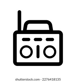 Music radio icon.media (vector illustration)