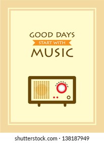 music radio poster