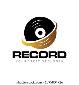 Vinyl Disk Record Music Logo Vector Stock Vector (Royalty Free ...