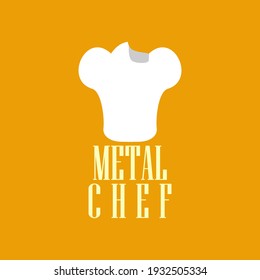 Music Restaurant Logo Design Vector Illustration Icon