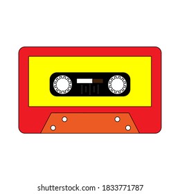 music retro cassette, vector illustration