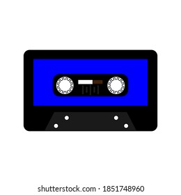 Music retro cassette, vector illustration