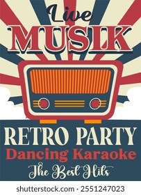 Music Retro Concert Vintage Poster Collection