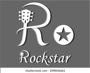 music rock star - vector design