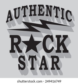 Music rock typography, t-shirt graphics, vectors