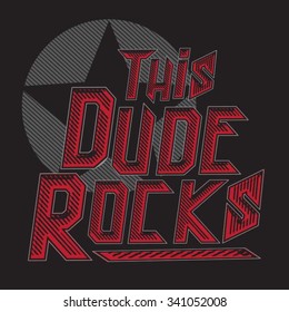 Music rock typography, t-shirt graphics, vectors