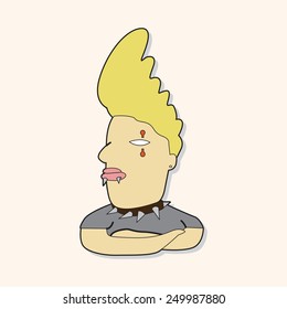 music Rockers theme elements vector,eps