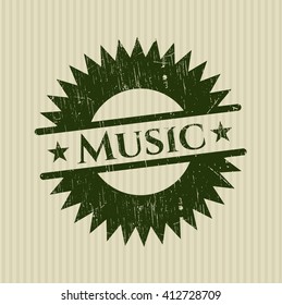 Musikgummistempel