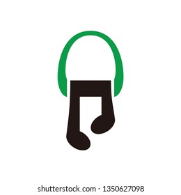 music and run vector logo