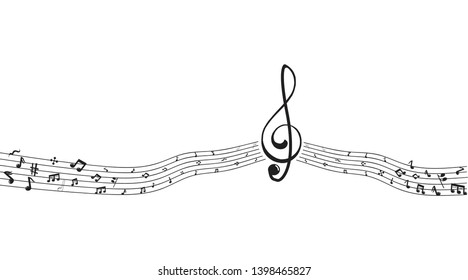 music scale logo design. music note sign or symbol. musical scale icon. illustration element vector