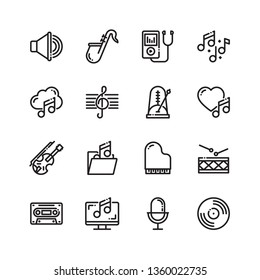 Music School icons set