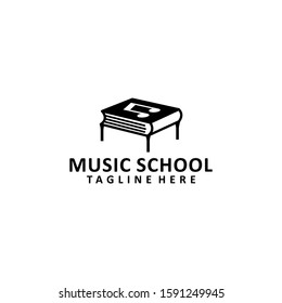 Music School Logo Design Vector