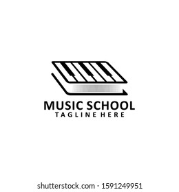 Music School Logo Design Vector