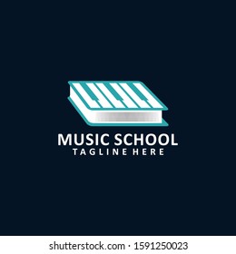 Music School Logo Design Vector