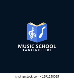 Music School Logo Design Vector