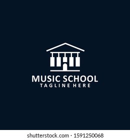Music School Logo Design Vector