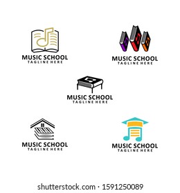 Music School Logo Design Vector