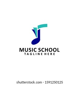 Music School Logo Design Vector