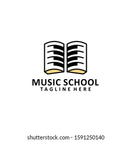 Music School Logo Design Vector