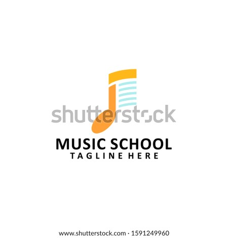 Music School Logo Design Vector