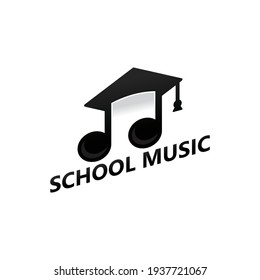 Music school logo template design