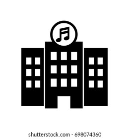 Music school vector icon.
