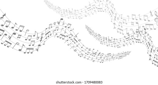 Music score silhouette music background