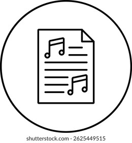 Icono de Vector de música. Se puede utilizar para aplicaciones de impresión, móviles y de Web.