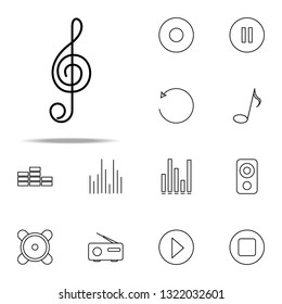 music script icon. Music icons universal set for web and mobile
