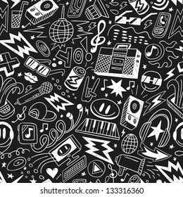 music - seamless pattern